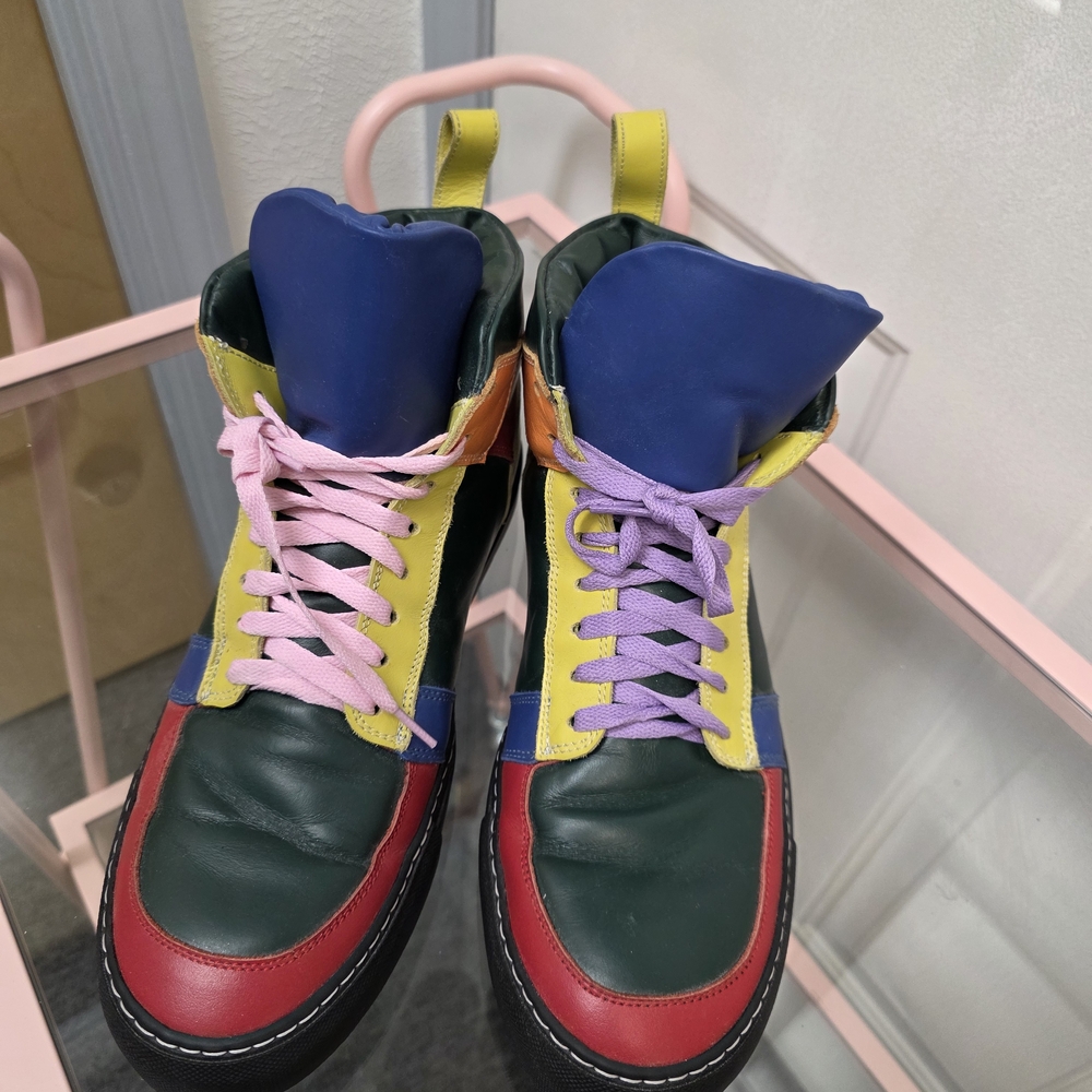 Colorful High-Top Sneakers